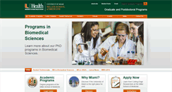 Desktop Screenshot of biomed.miami.edu