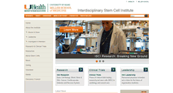 Desktop Screenshot of isci.med.miami.edu