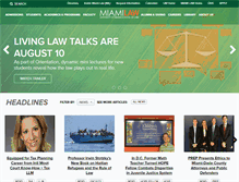 Tablet Screenshot of law.miami.edu