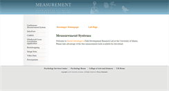 Desktop Screenshot of measurement.psy.miami.edu