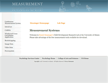 Tablet Screenshot of measurement.psy.miami.edu