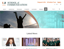 Tablet Screenshot of camm.miami.edu