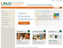 Tablet Screenshot of cet.med.miami.edu