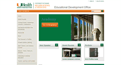 Desktop Screenshot of edo.med.miami.edu