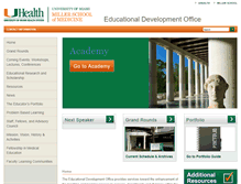 Tablet Screenshot of edo.med.miami.edu